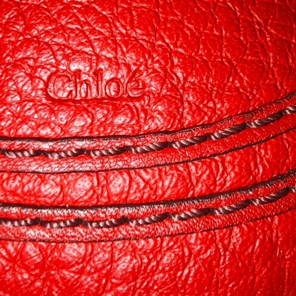 Authentic Chloe Red Marcie Bag (Mini) 4x7